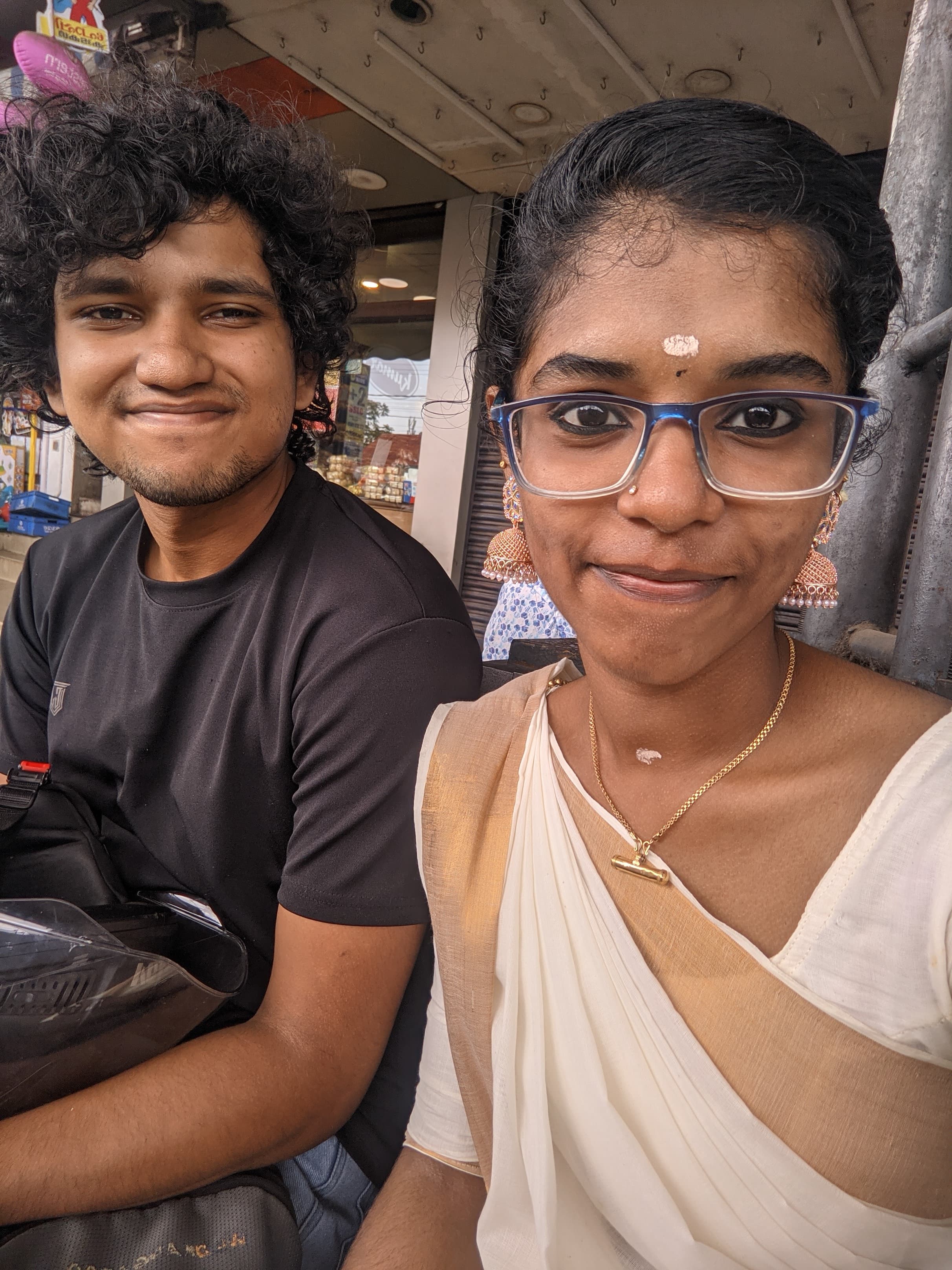 Selfie with traditional wear